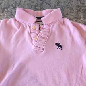 Pink polo by Abercrombie